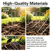 U-Shaped Ground Stake Set