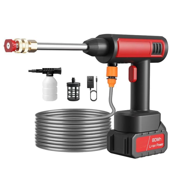 Portable Wireless High Pressure Car Wash Water- Gun