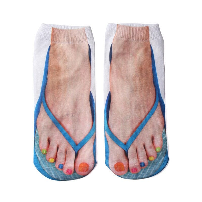 Blue Flip-Flops