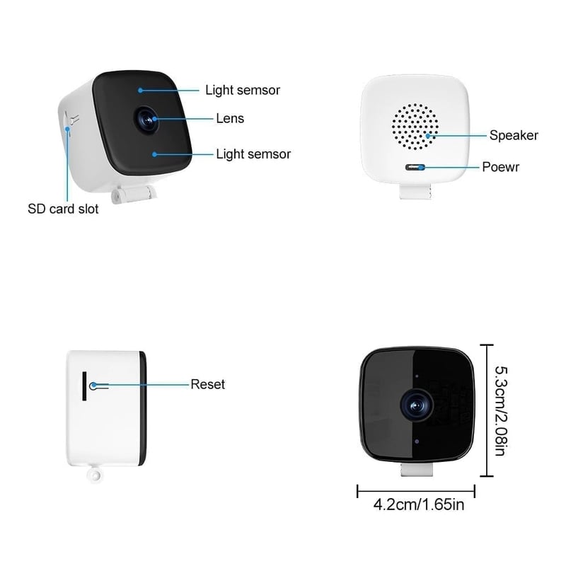 Sakerplus Smart 2K Window Security Camera