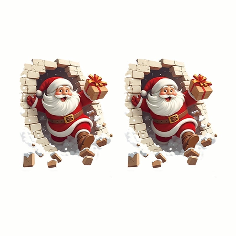 Santa Claus Wall Sticker Set-B