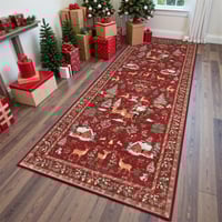 Sakerplus Christmas Long Floor Runner