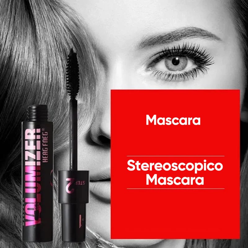 Mascara per ciglia arricciate lunghe e spesse Mascara doppio uso
