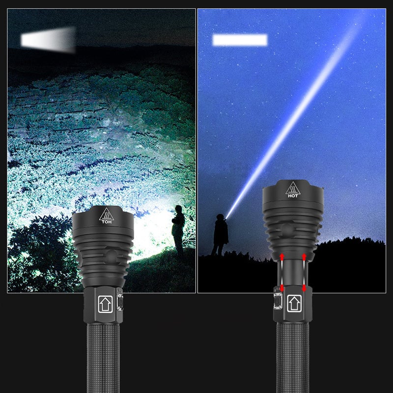 LED Rechargeable Tactical Laser Flashlight