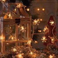 Kerstsneeuwvlok lichtslingers