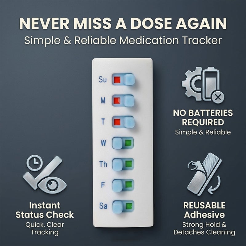 Reusable Sliding Pill Reminder Bottle Tracker