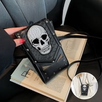 Punk Stil Totenkopf Mini Gürteltasche