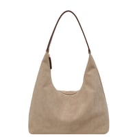 Pendlertasche aus Wildleder mit großem Fassungsvermögen