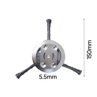 6 inch Steel Wire Brush Cutter Trimmer Head