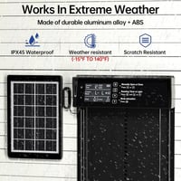 Sakerplus Waterproof Aluminum Alloy Solar Chicken House Door