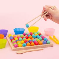 Wooden Clip Beads Educational Toys