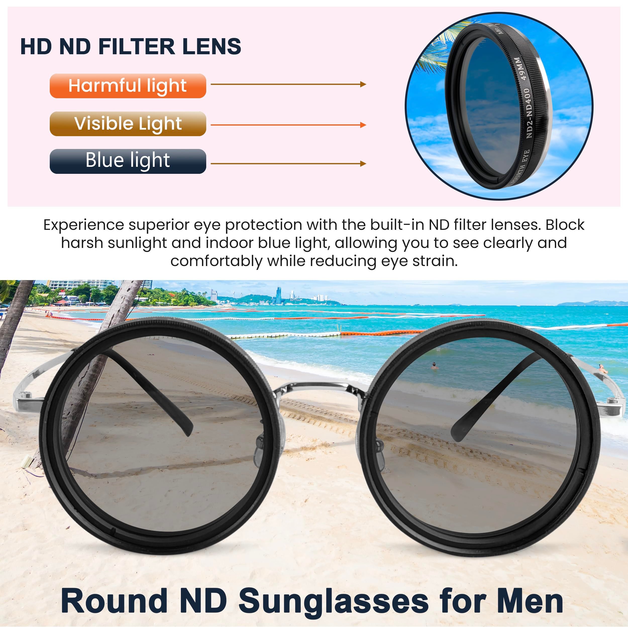 9 Levels Adjustable Sunglasses For Outdoors