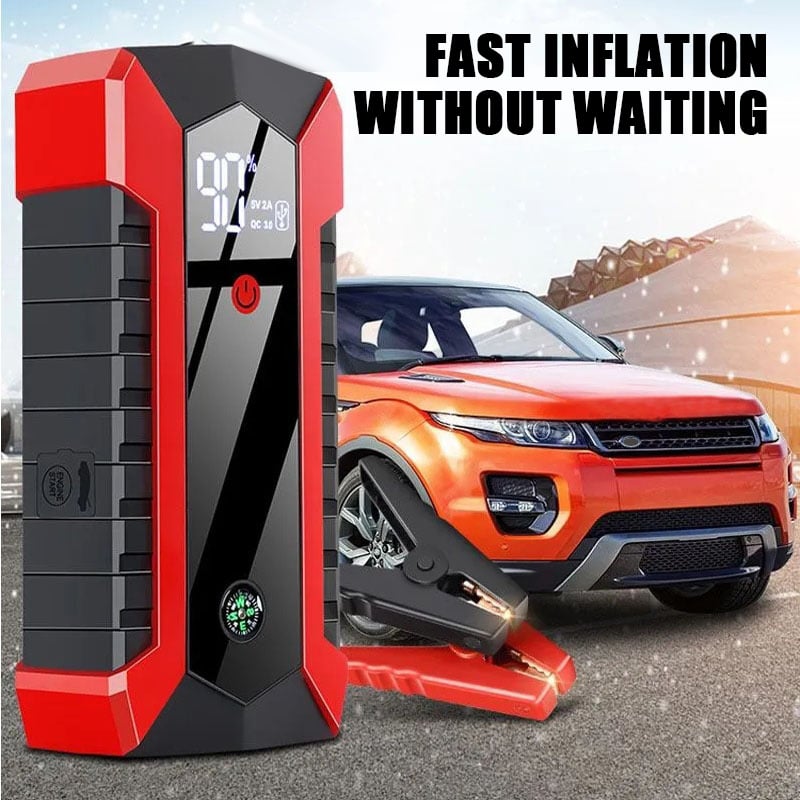 3-in-1 Emergency Jump Starter & Compressor System