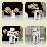 5 in 1 Vegetable Cutter Slicer, Rotary Cheese Grater