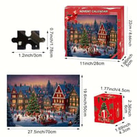 Christmas Countdown Puzzle Surprise Box Toy