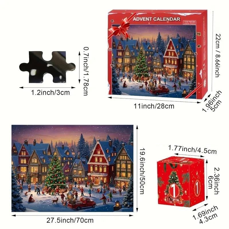 Christmas Countdown Puzzle Surprise Box Toy