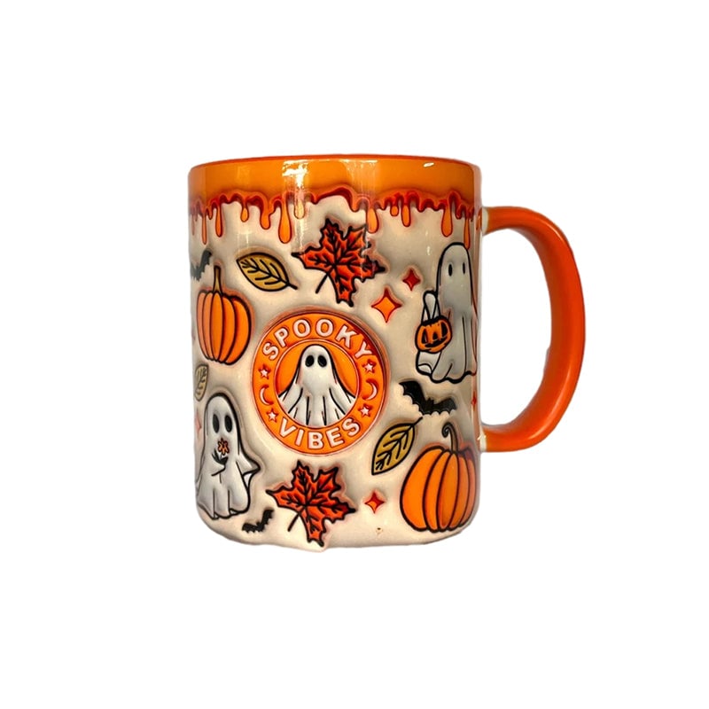 🎃Pompoen Koffiekop Met Spook