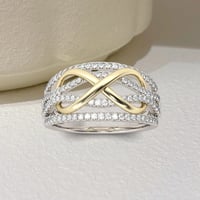 Mother & Daughter Forever Linked Together ring