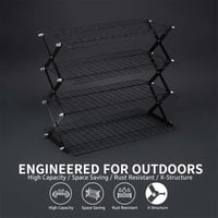 Durable Foldable Stainless Steel Storage Rack
