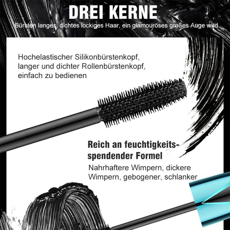 Neue 4D wasserdichte Seidenfaser dicke Verlängerungswimperntusche