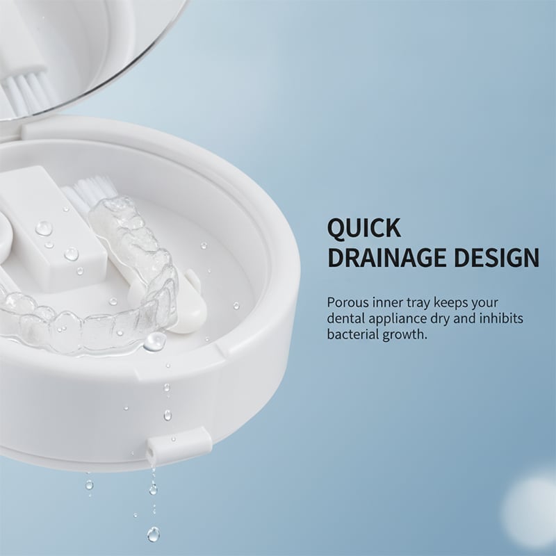 Retainer Cleaner Case Box with Auto Lift Tray