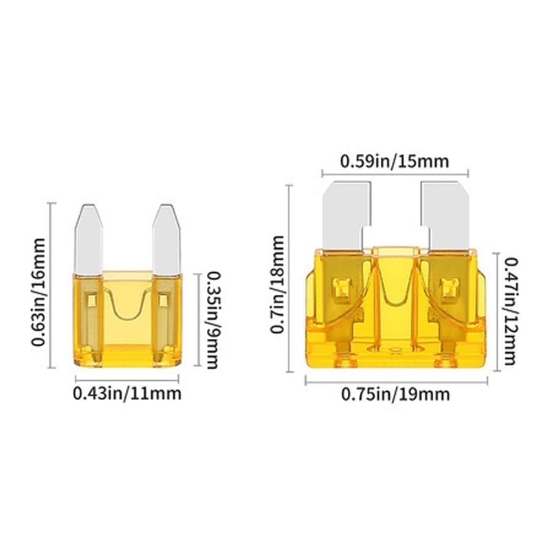 Assorted Automotive Blade Fuse Set