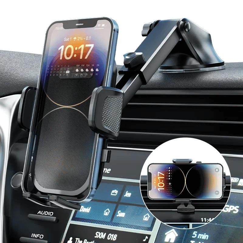 3-in-1 Autotelefonhalterung mit starkem Saugnapf