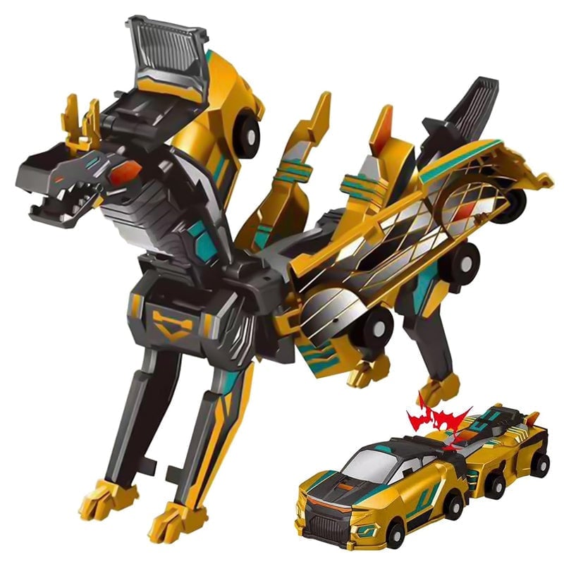 2-in-1 Magnetische Autos: Drachen und Einhörner