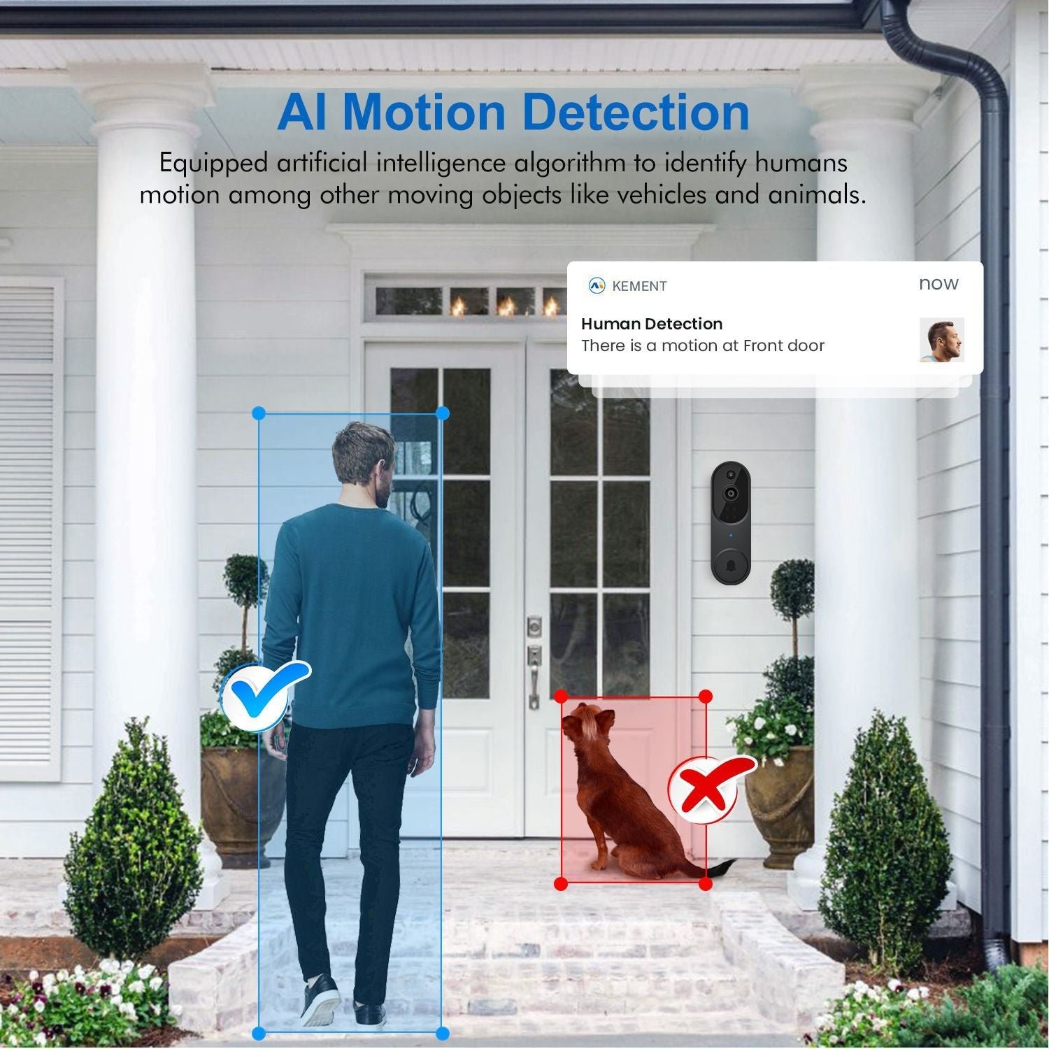Saker 1080P Wireless Doorbell Video Camera