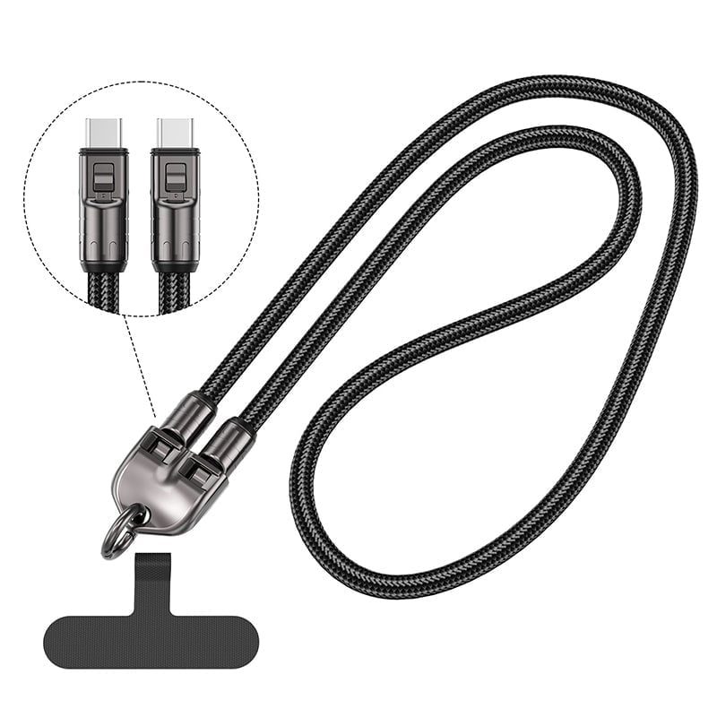 2-in-1 Schnellladekabel & Handy-Lanyard