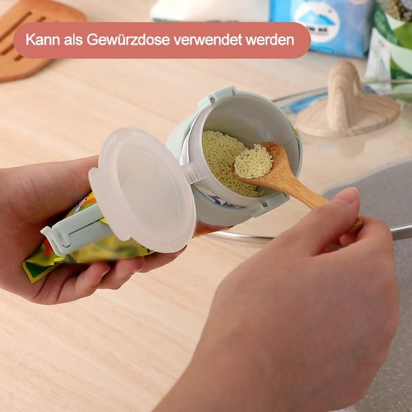 Clip di fissaggio per la conservazione degli alimenti 2 in 1