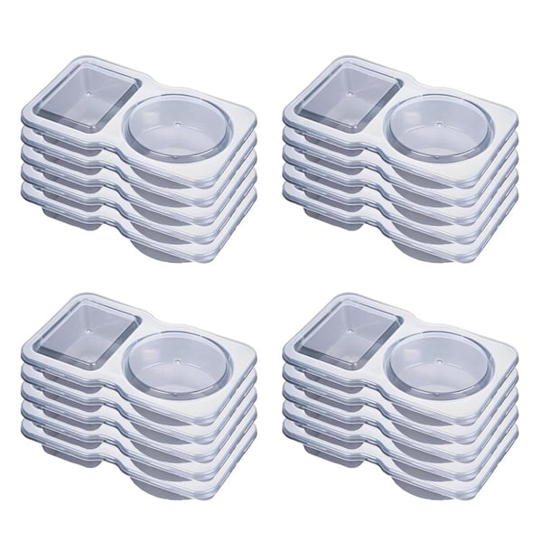 Reusable Snack Container with Lid (2 compartments)