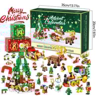 Sakerplus New Advent Calendar Children's Christmas Building Blocks