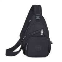 Damen-Schultertasche aus Segeltuch mit mehreren Taschen