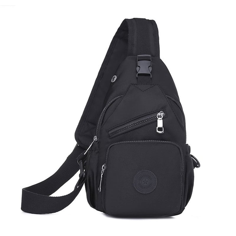 Damen-Schultertasche aus Segeltuch mit mehreren Taschen