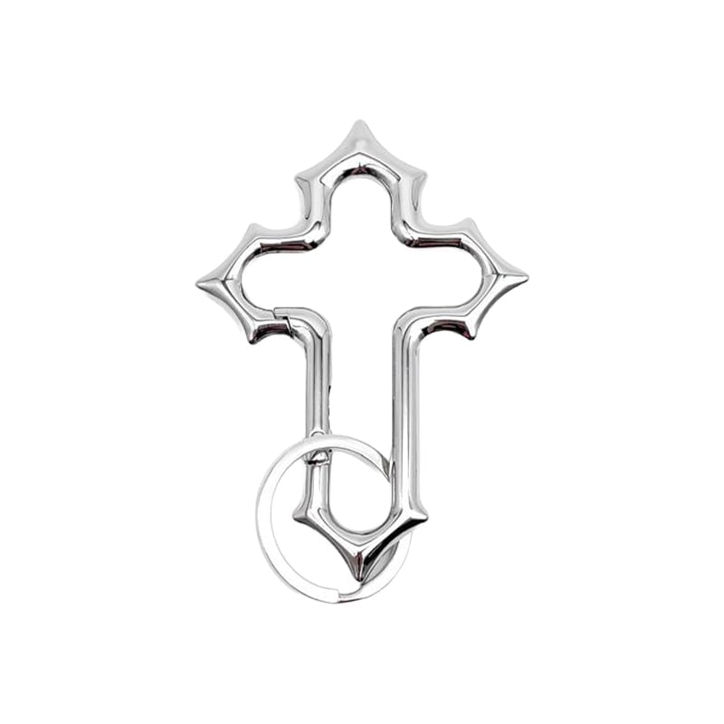 Gothic Cross Carabiner Keychain