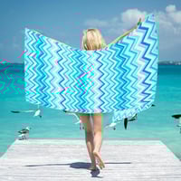 Sun Lounger Towel with Pockets Storage in a Bag