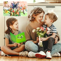 Pop-upkaart met kleurrijke vlinders