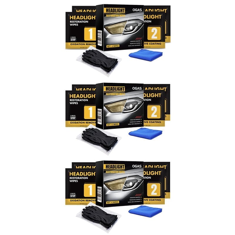 Headlight Restoration Wipes Kit