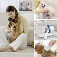 Pet Grooming Kit with 2.3L Vacuum Suction – Low Noise & 5-in-1 Tools