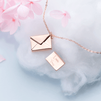 Metal Envelope Necklace