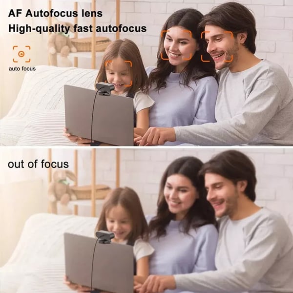 Ultra HD 4K Autofocus Webcam for Laptops