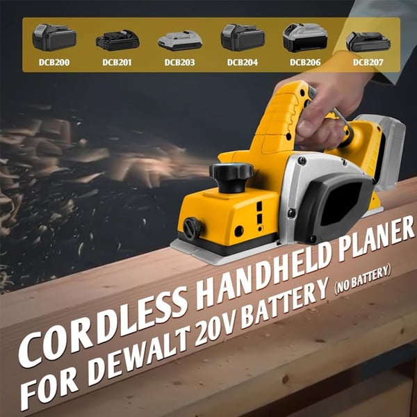 Sakerplus Cordless 3-Inch Electric Wood Planer