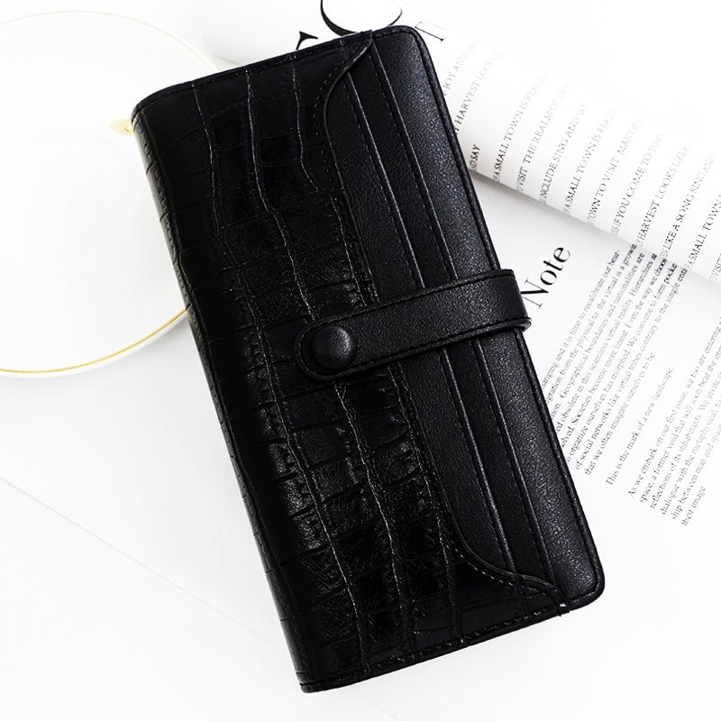 Vintage Long Wallet with Oil Finish