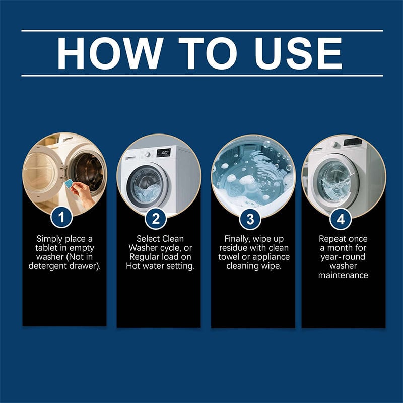 Pet-Specific Washing Machine Cleaning Tablets