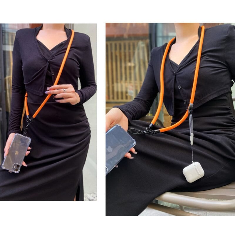 Cell phone Strong and durable suspender anti-lost lanyard