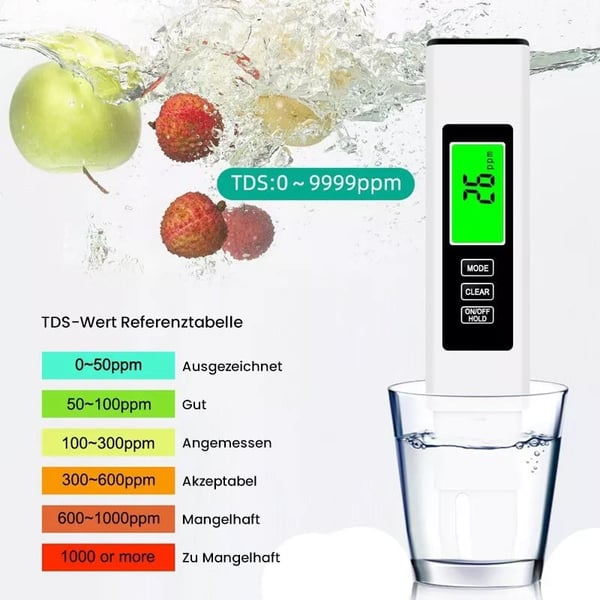 Saker Neu 4 in 1 Tds Meter Digital Wasser Tester