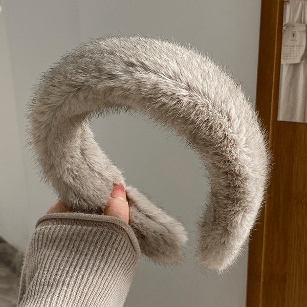 Warm Faux Mink Plush Headband