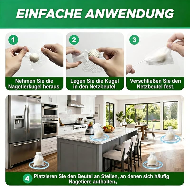 Natürliche Nagetier-Abwehrkugeln