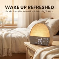Kexon™ Fabric Wake-Up Light Alarm Clock